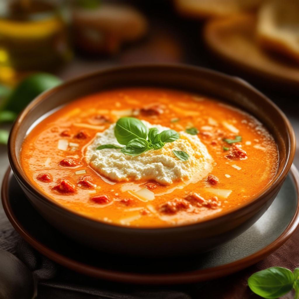 Einfache cremige Lasagnesuppe (vegetarisch)