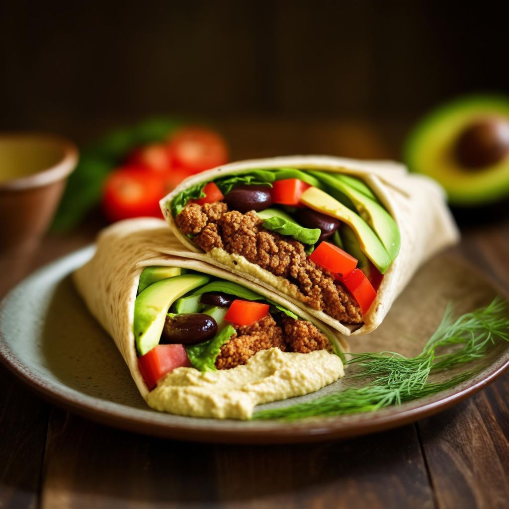 Erstaunliche Mediterrane Vegetarische Wraps