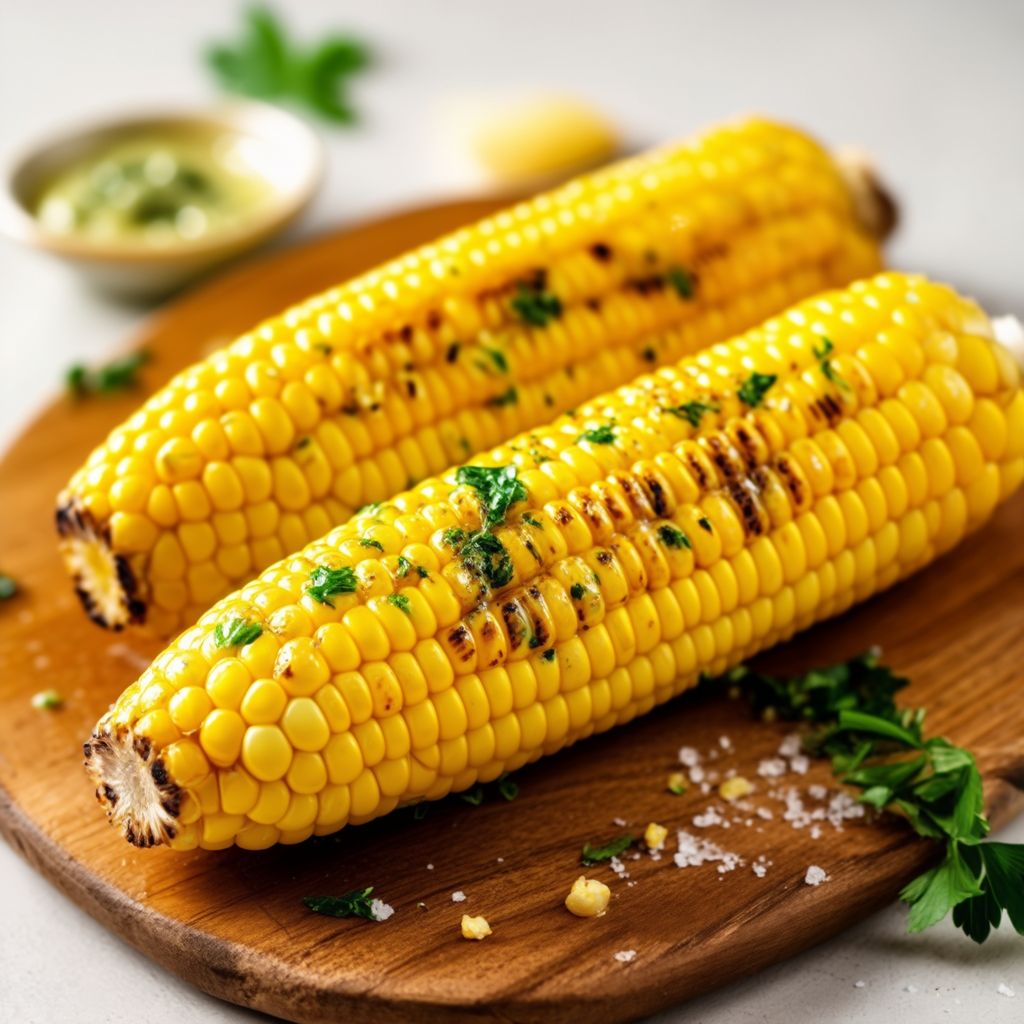 Gegrillter Mais mit Kräuterbutter