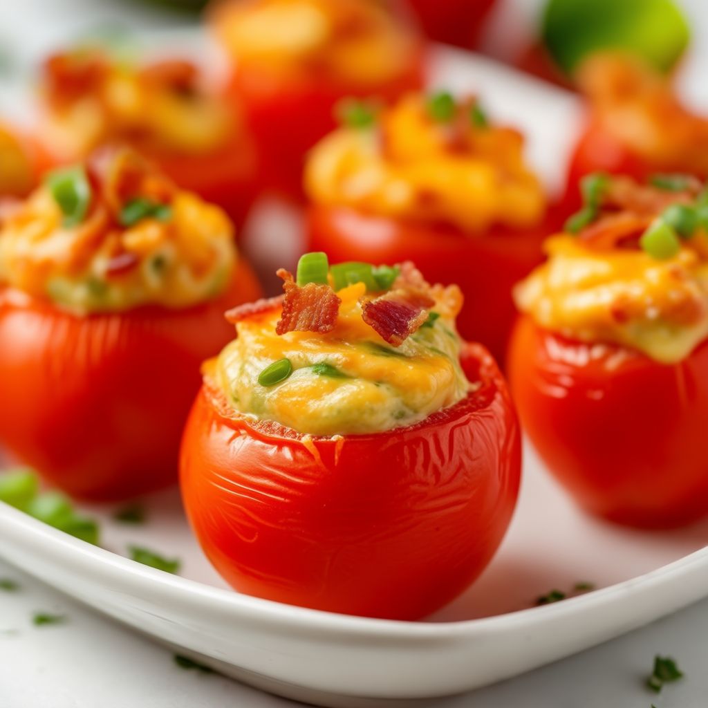Savory Stuffed Tomato Bites