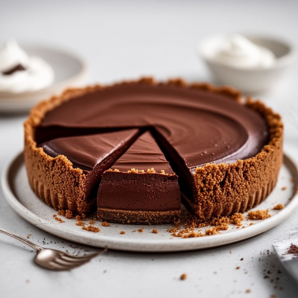 Cremige Schokoladen-Käsekuchen-Tarte