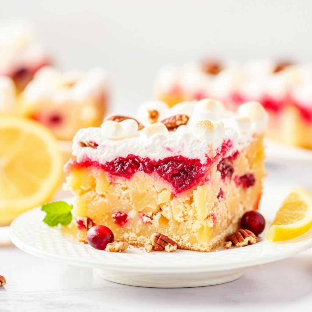 Cranberry Pineapple Delight Squares