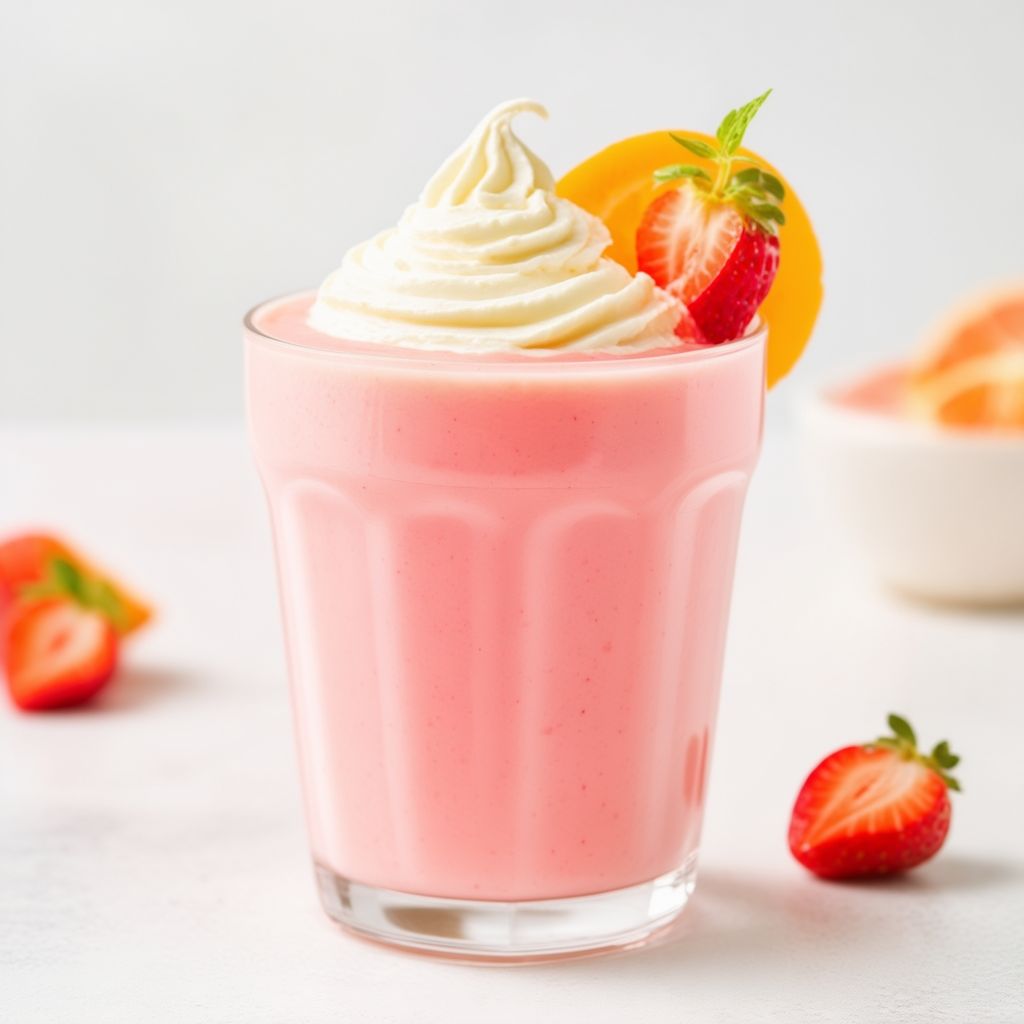 Cremiger Erdbeer-Zitrus-Smoothie