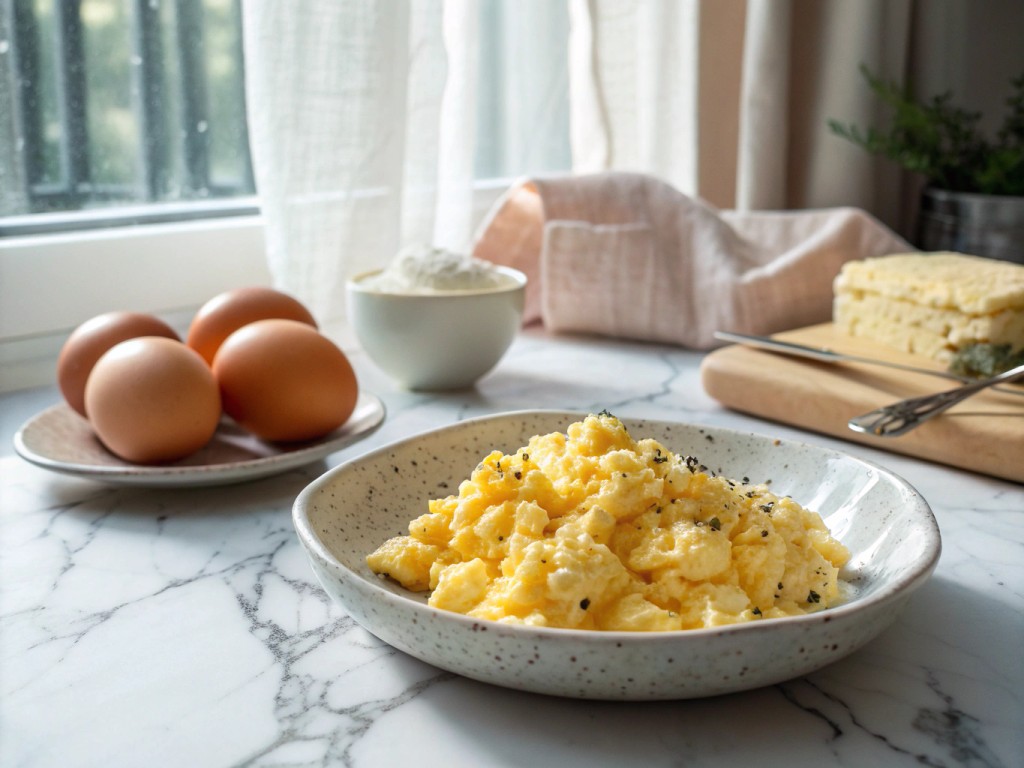 Rührei mit Käse