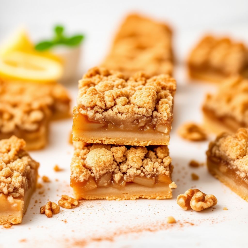 Caramel Apple Crumble Bars
