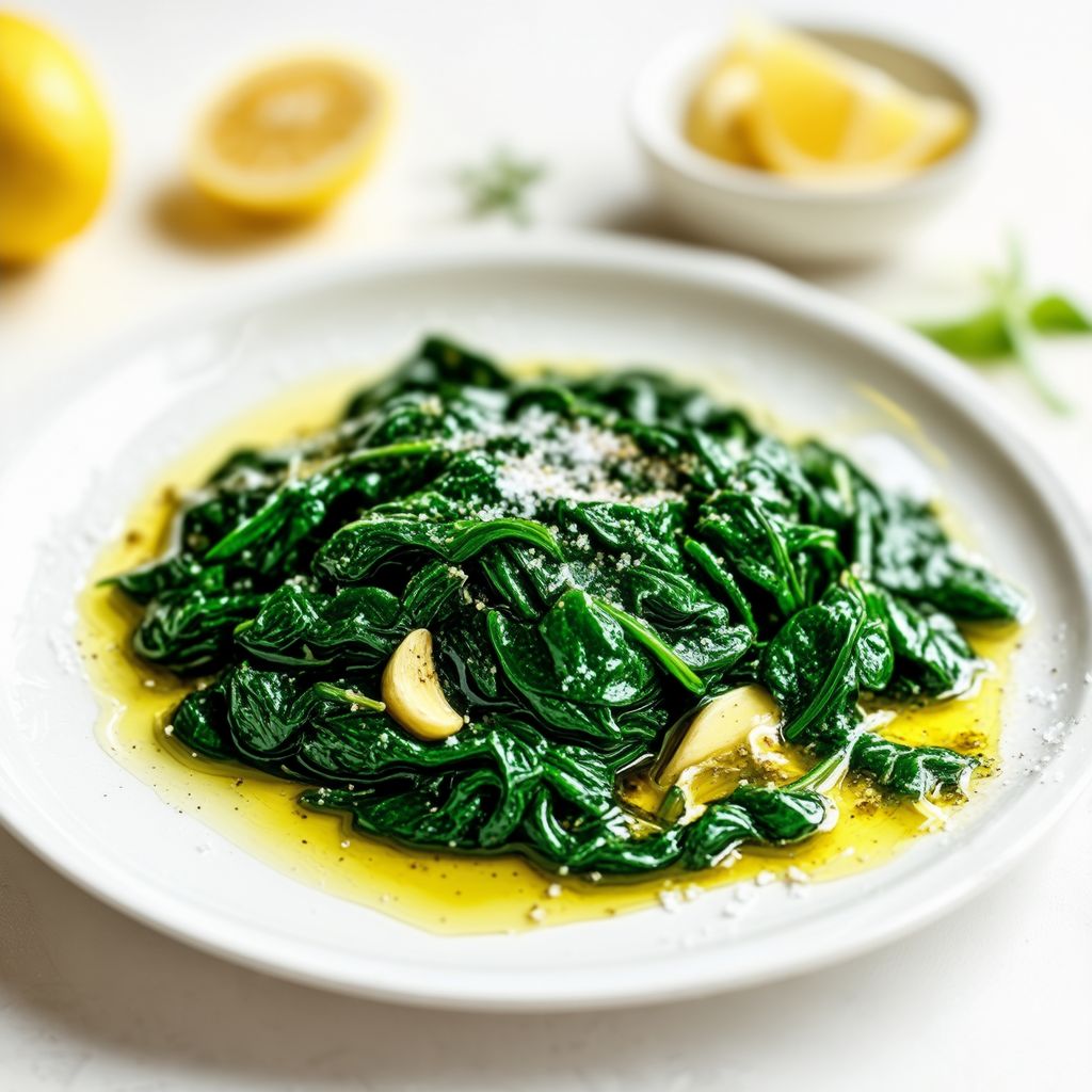 Spinaci Sauté al Limone e Aglio