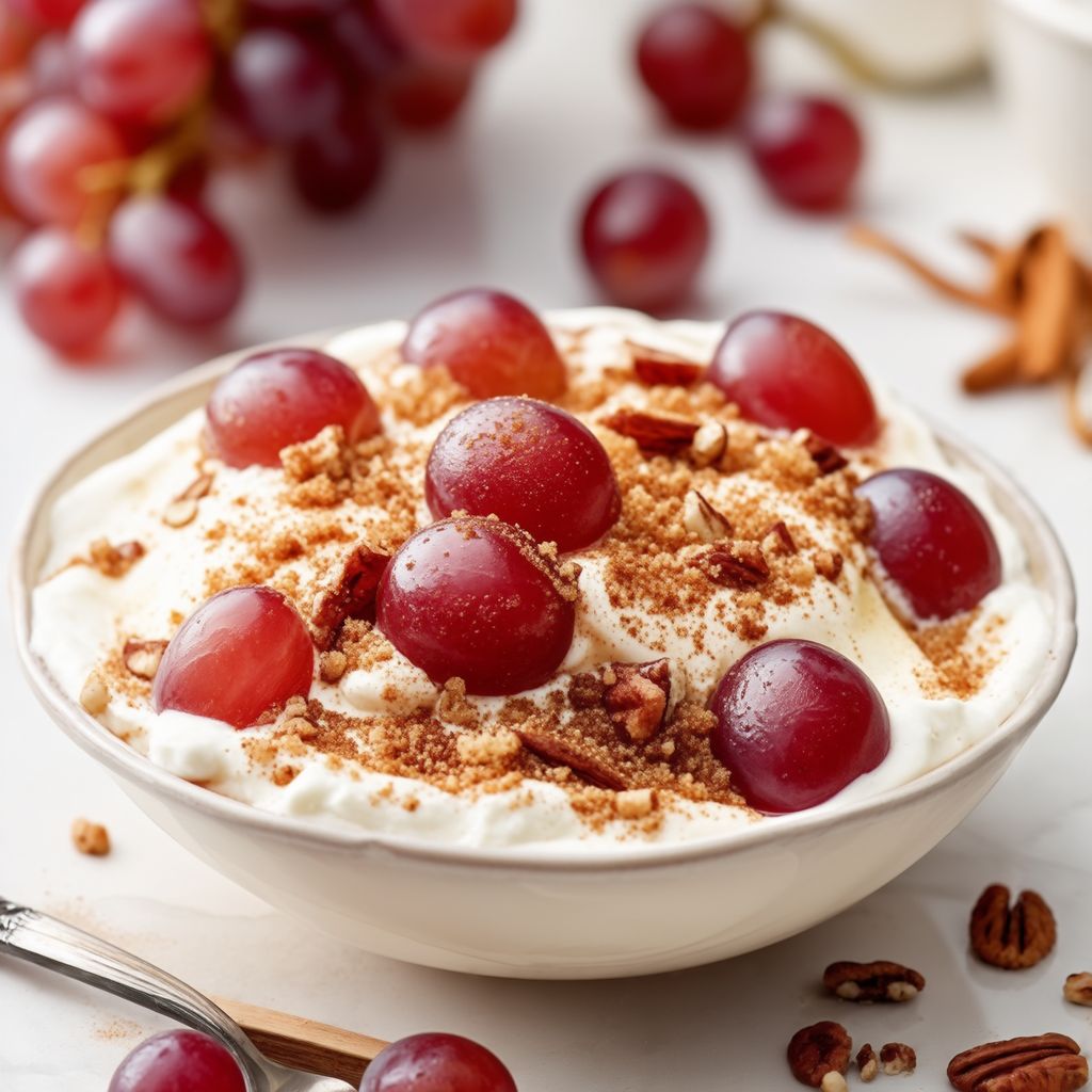 Erfreuliches Cremiges Traubendessert