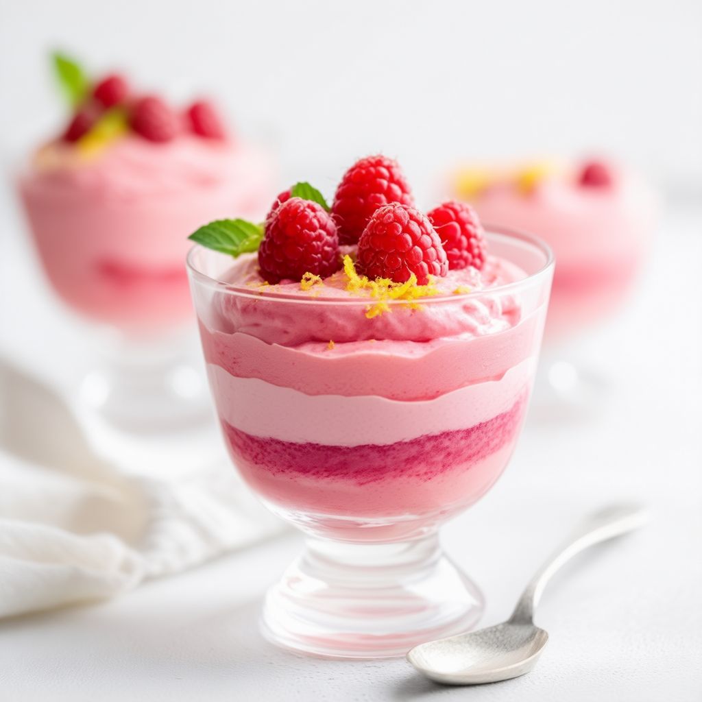 Zitronen-Himbeer-Delight-Mousse