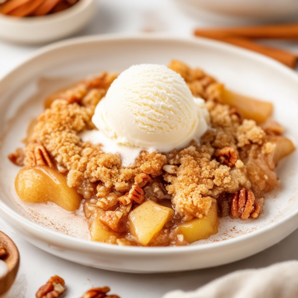 Warm Spiced Apple Crumble