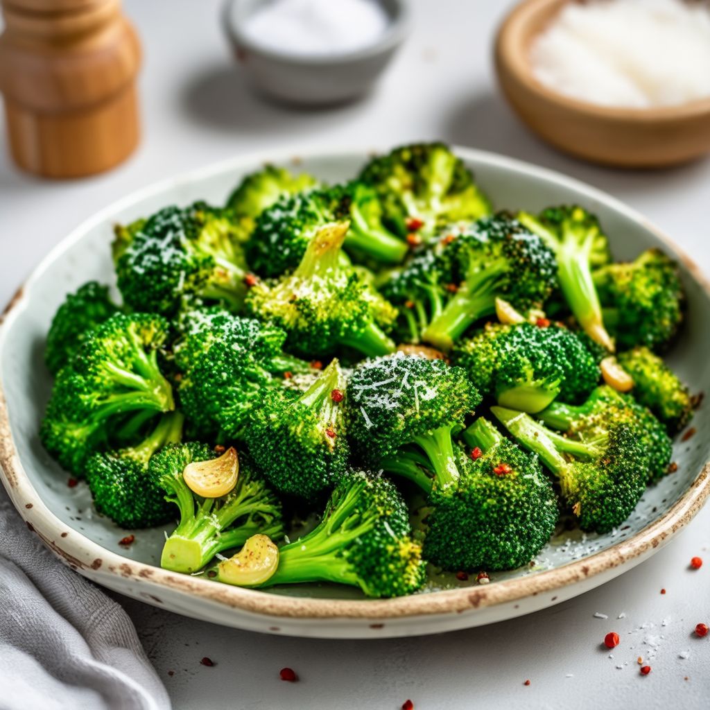 Garlic and Chili Roasted Broccoli