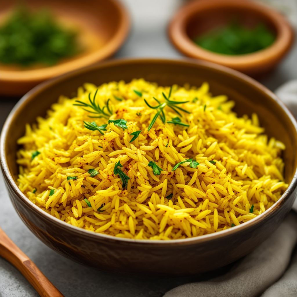 Golden Herb-Infused Basmati Rice