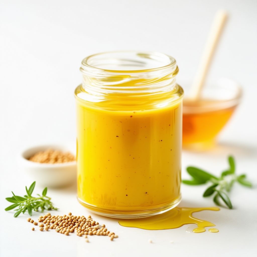 Würzige Senfglas-Vinaigrette