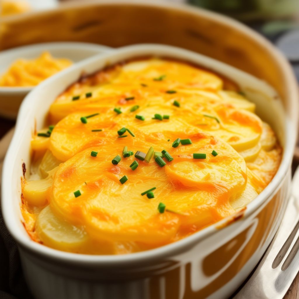 Creamy Cheddar Potato Bake