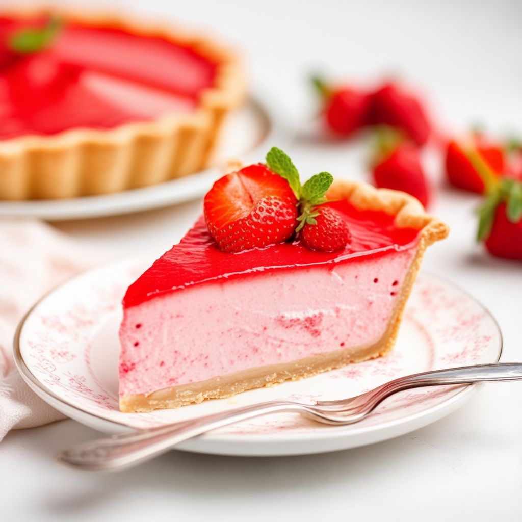 Cremige Erdbeer-Glasurtorte