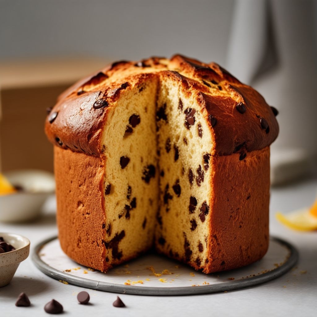 Homemade Sourdough Panettone with Chocolate Chips