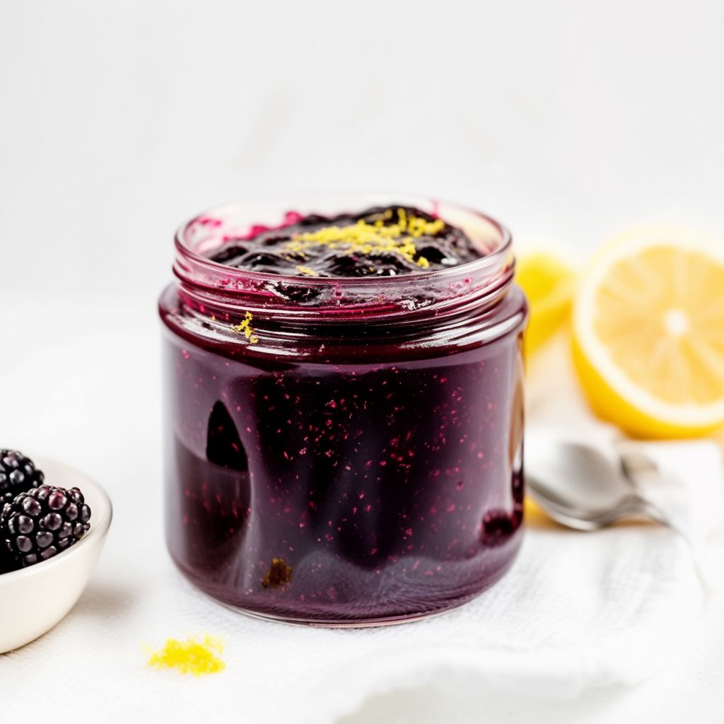 Enhanced Blackberry Jam with Lemon Zest