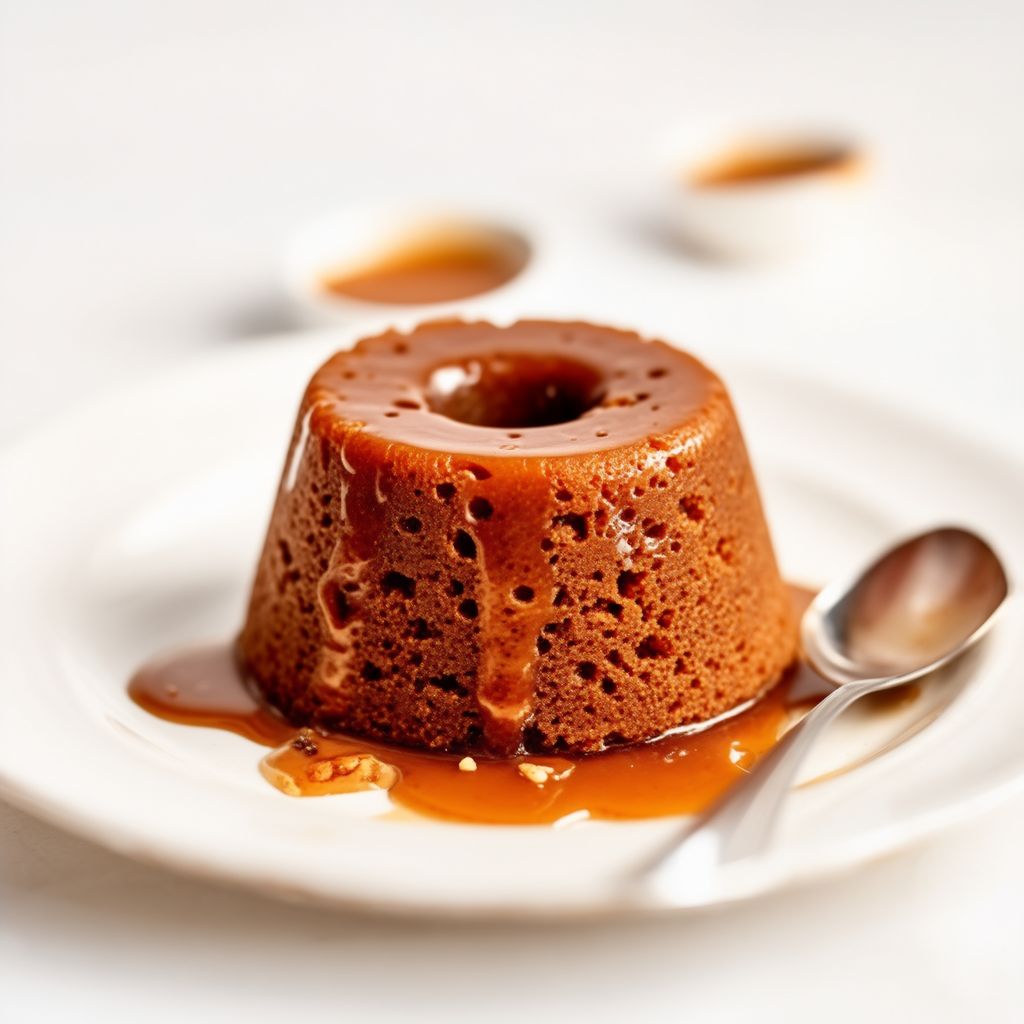 Vegan Date and Spice Pudding with Toffee Sauce