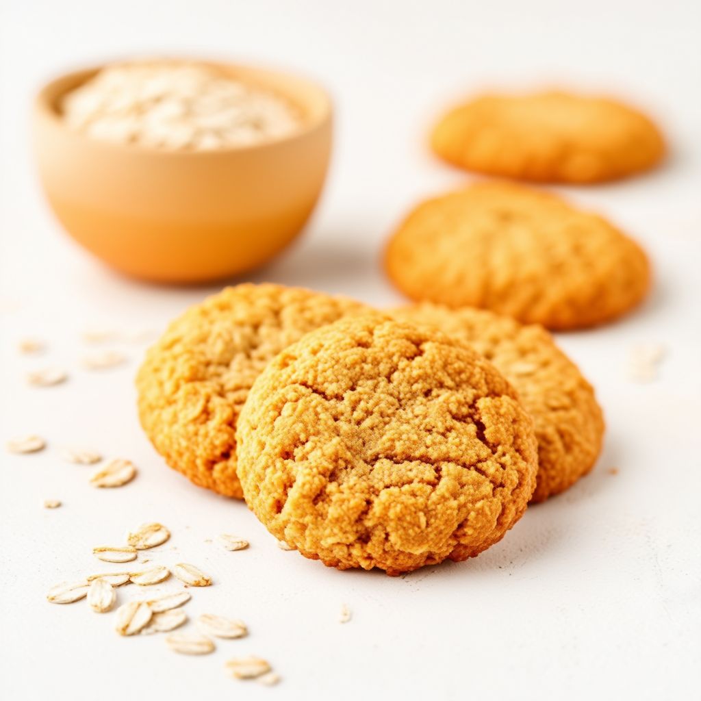 Golden Oat Coconut Cookies