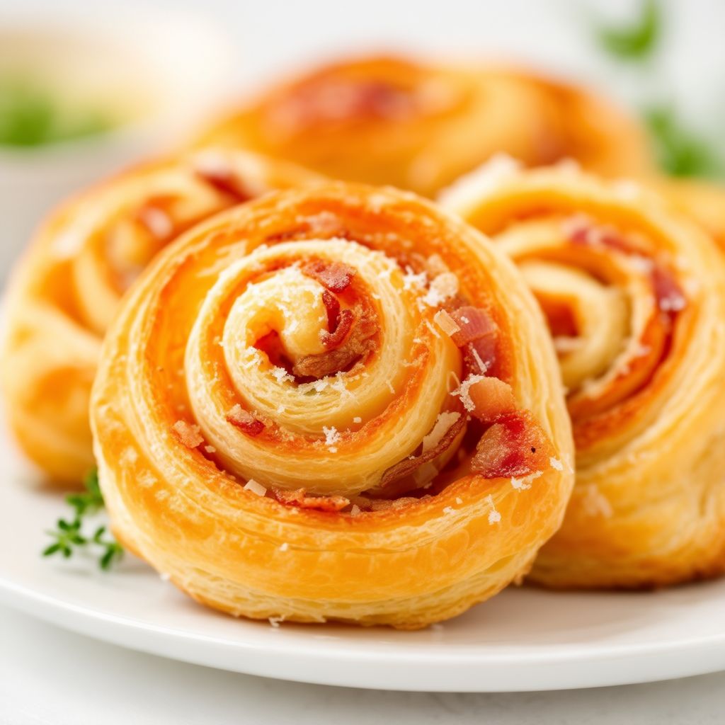Herzhafte Bacon-Käse-Pinwheels
