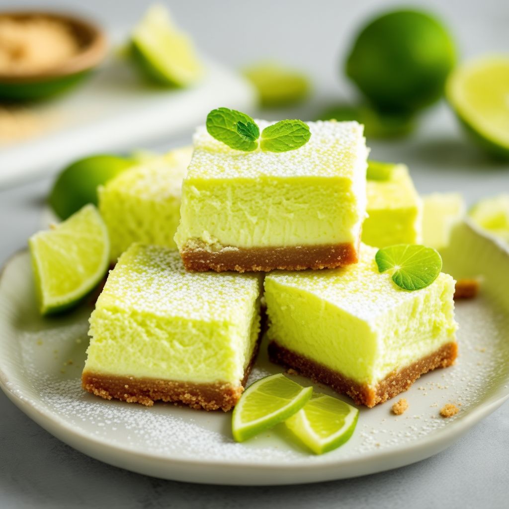 Quadrati di Cheesecake al Lime
