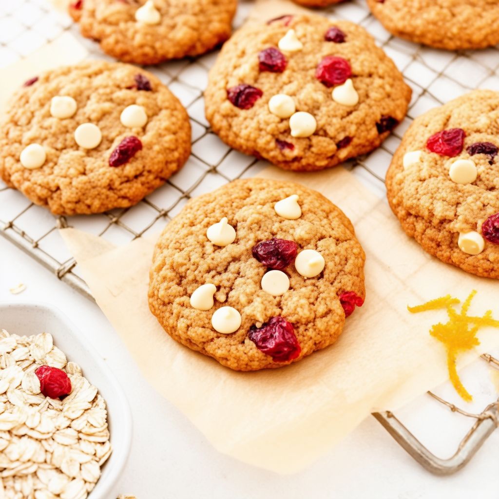 Zesty Cranberry Oatmeal Cookies