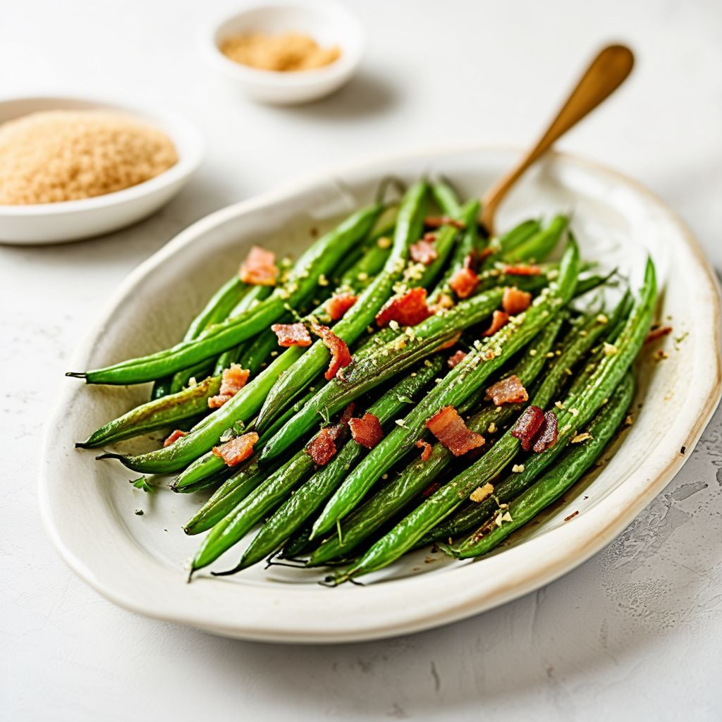 Fagiolini Arrostiti Salati con Pancetta