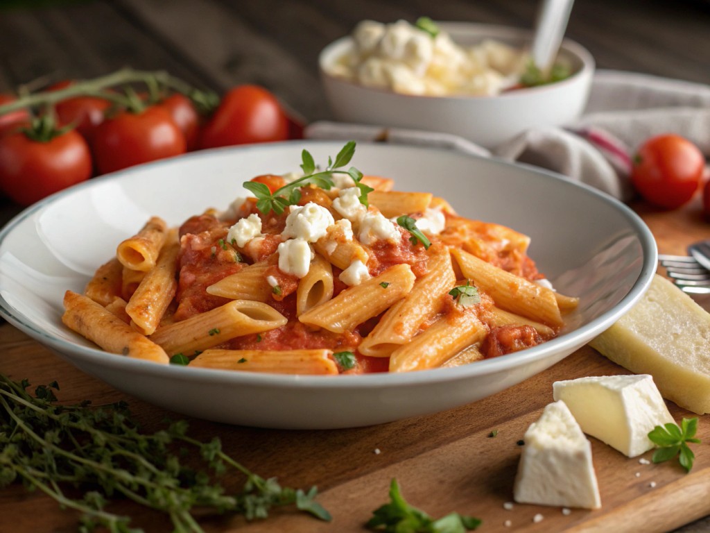 Penne in Paradeiser‑Rahmsauce