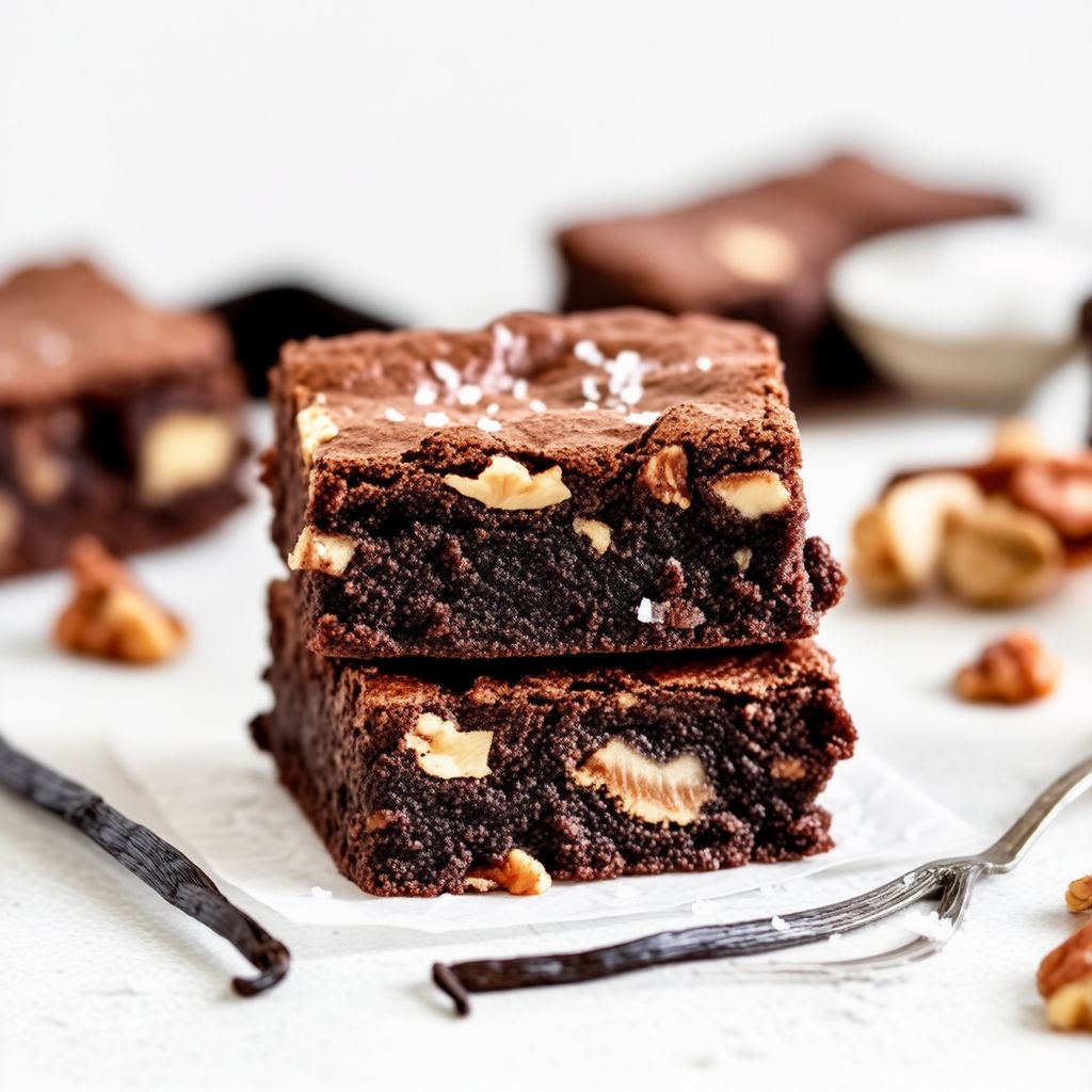 Decadent Fudgy Nutty Brownies