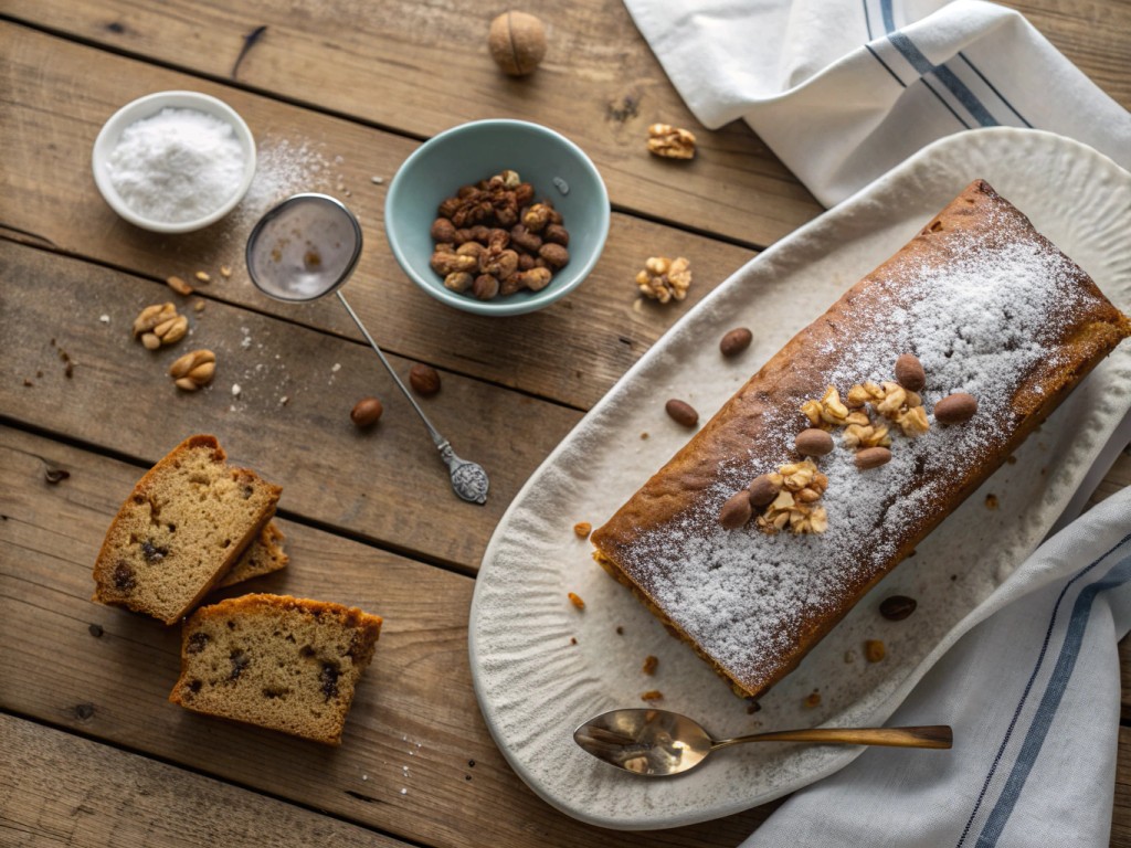Nussnougat‑Kuchen