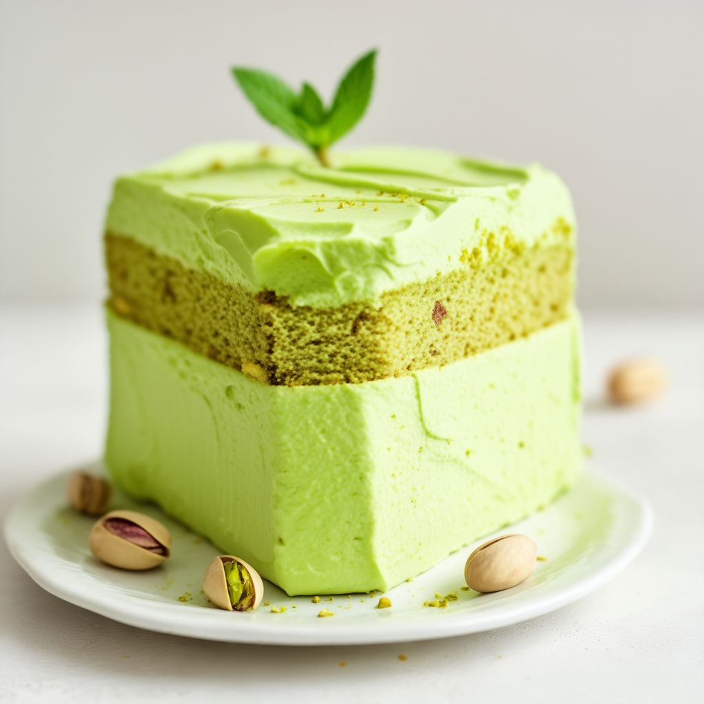 Luscious Pistachio Delight Cake