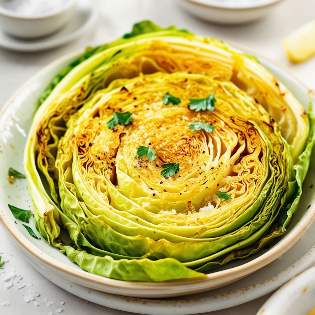 Cavolo Arrostito all'Aglio Dorato