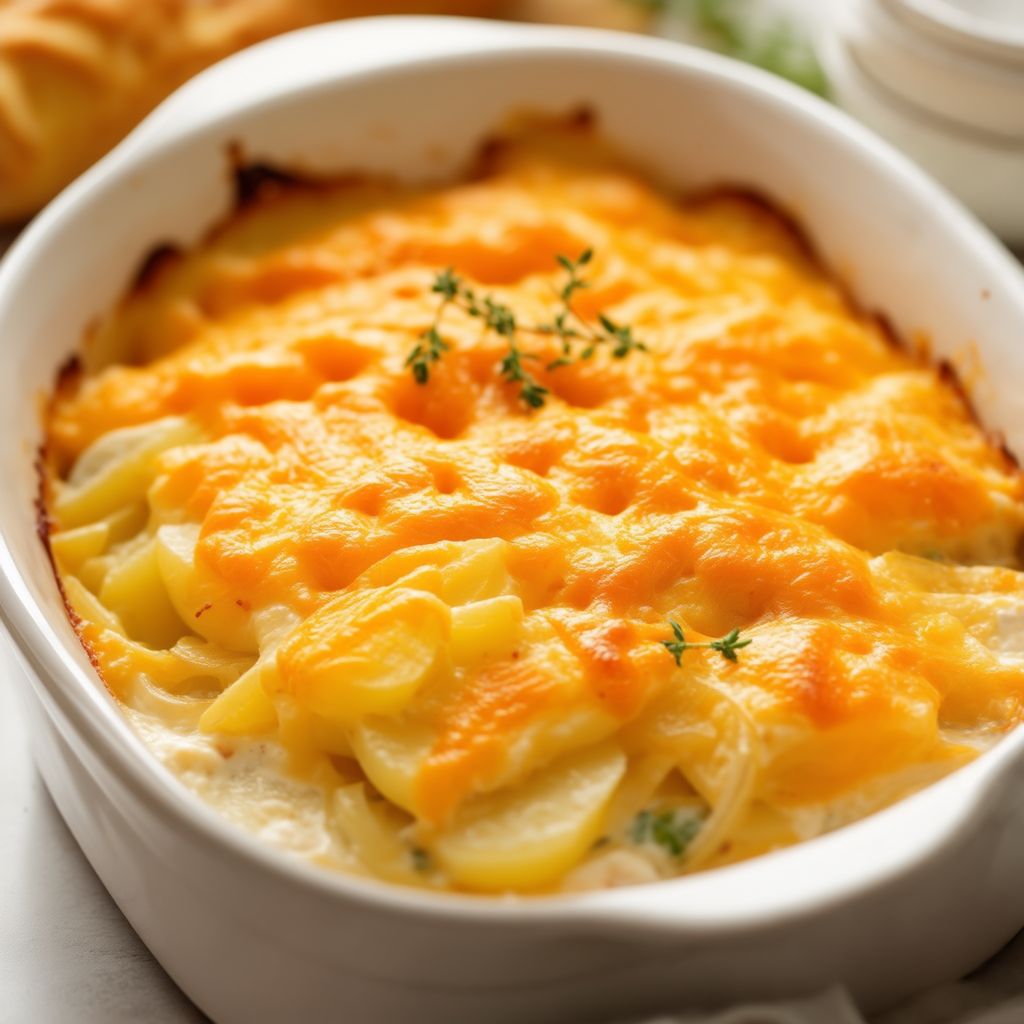 Cremiger Käse-Kartoffel-Auflauf