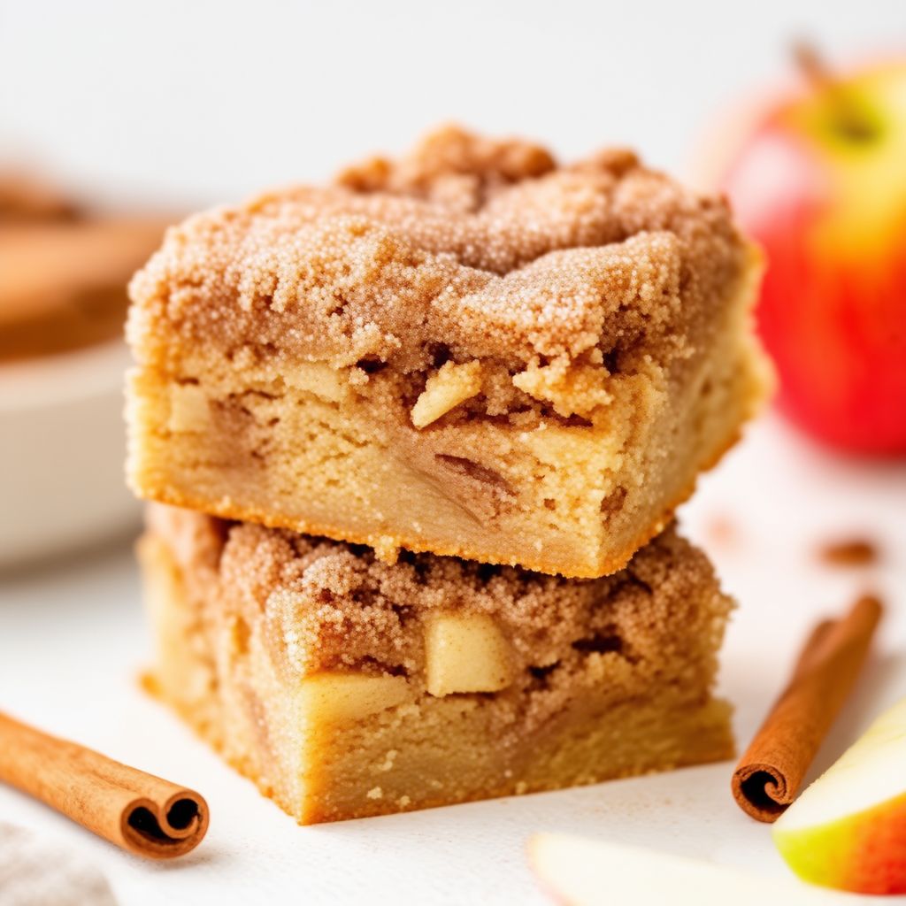 Cinnamon Apple Coffee Cake Squares