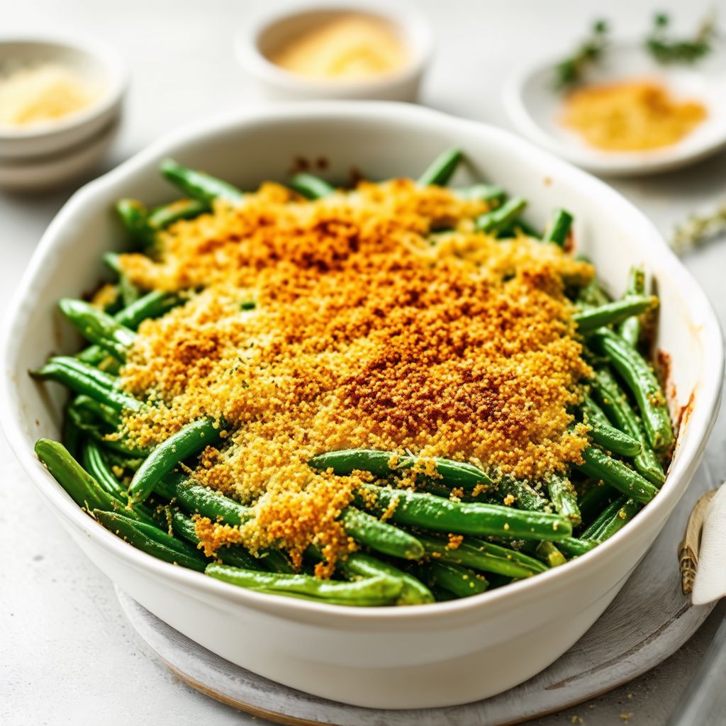 Cheesy Green Bean Bake