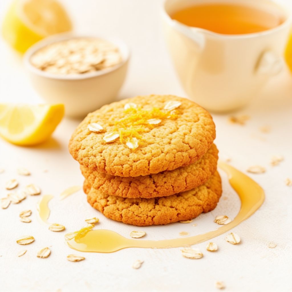 Goldene Hafer-Zitronen-Kekse