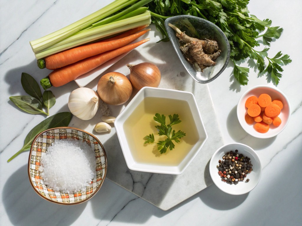 Hausgemachte Gemüsebouillon