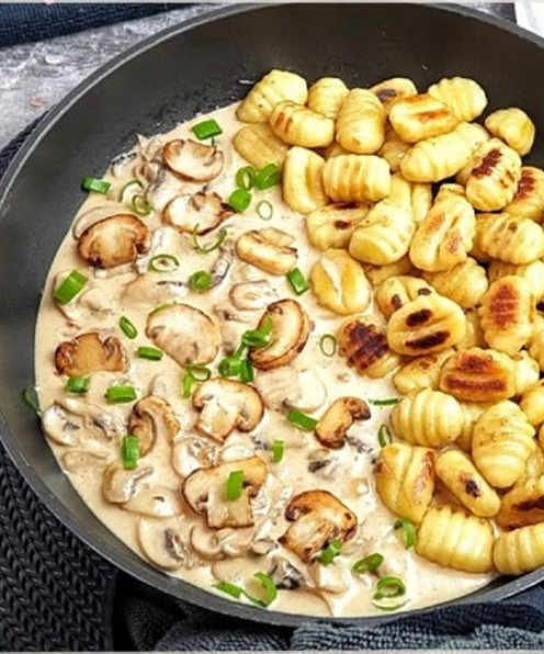 Gnocchi mit Pilz Rahm Soße