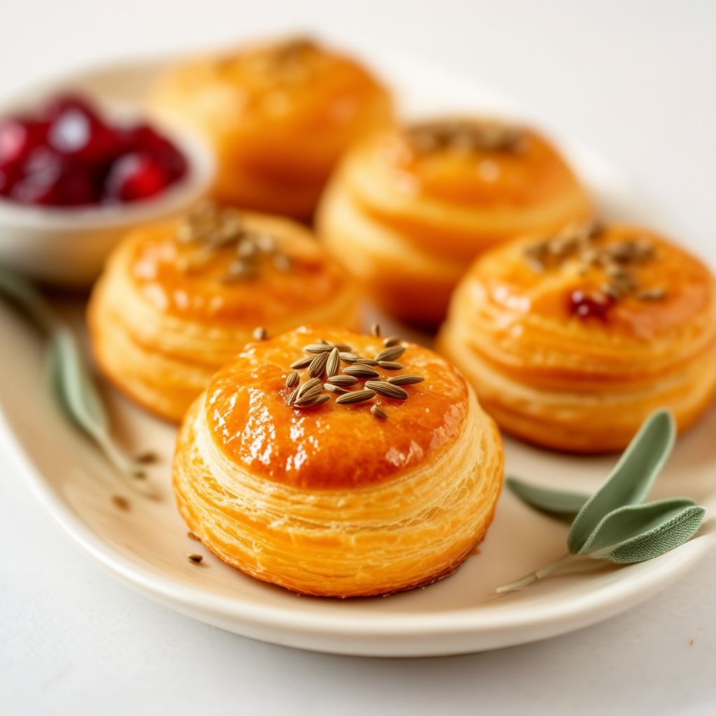 Savory Pork and Cranberry Pastry Bites