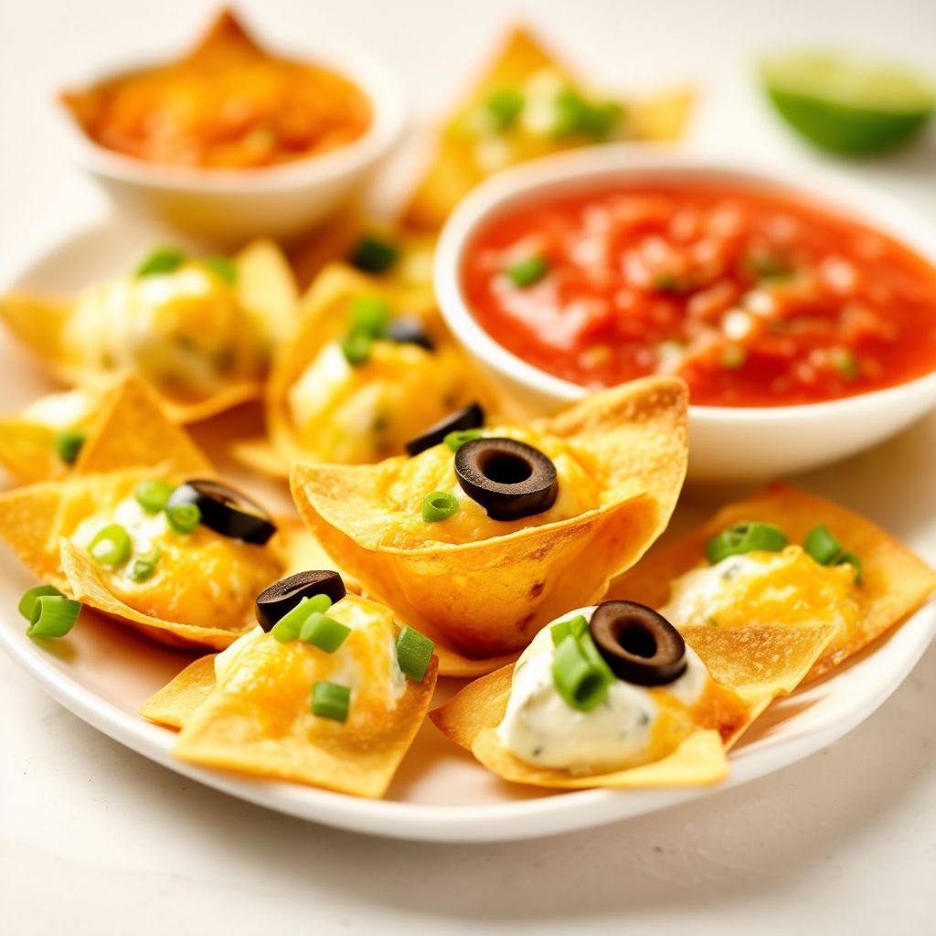 Würzige Oliven- und Käse-Tortilla-Häppchen