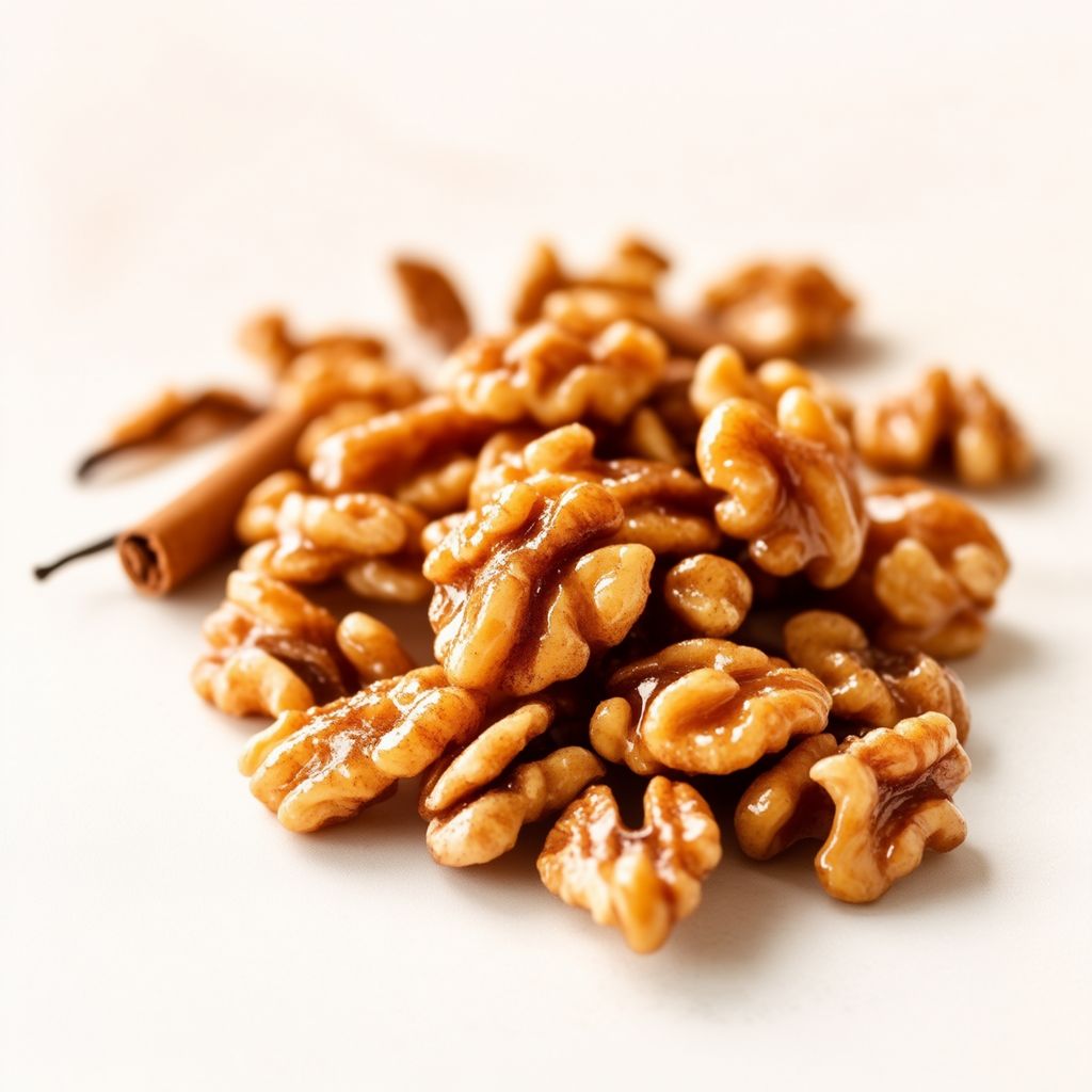 Cinnamon Vanilla Glazed Walnuts