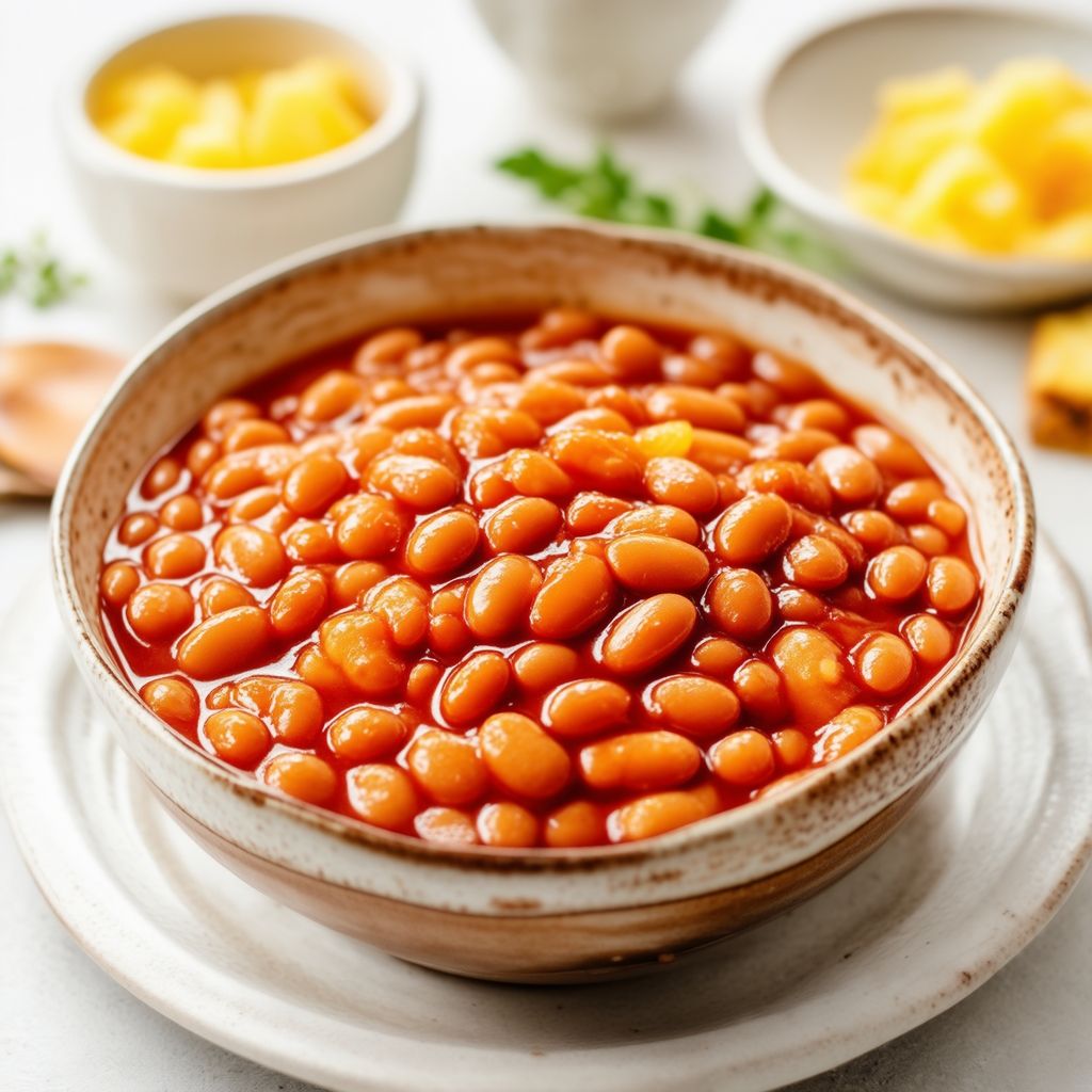 Fagioli al Forno Dolce e Affumicato con Ananas