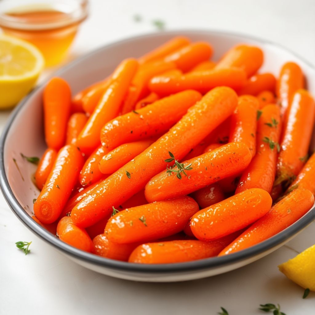 Honey Lemon Glazed Baby Carrots