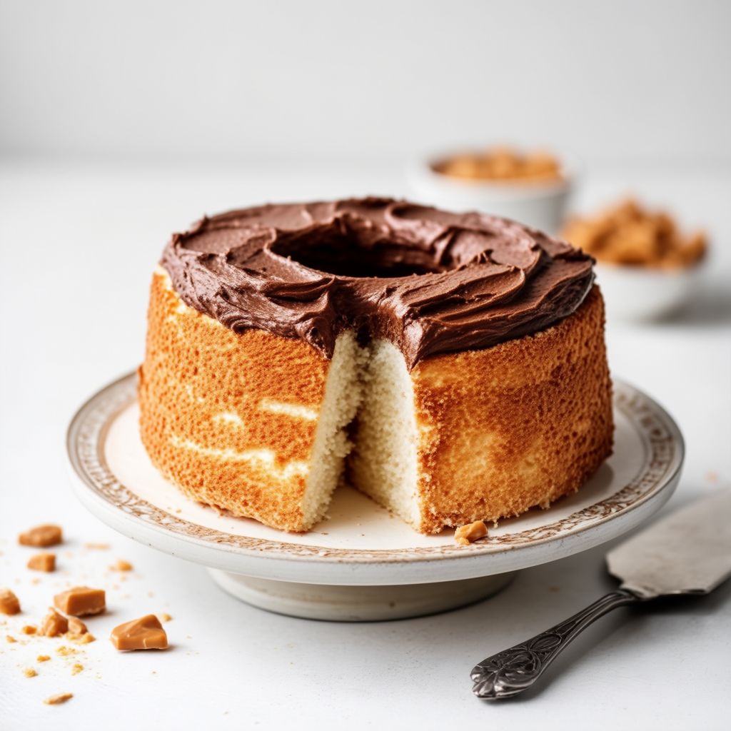Torta Angelica Soffice con Crema di Cioccolato
