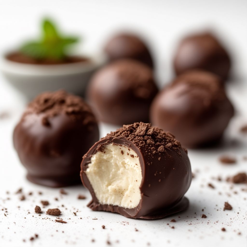 Chocolate Cream Cheese Truffles