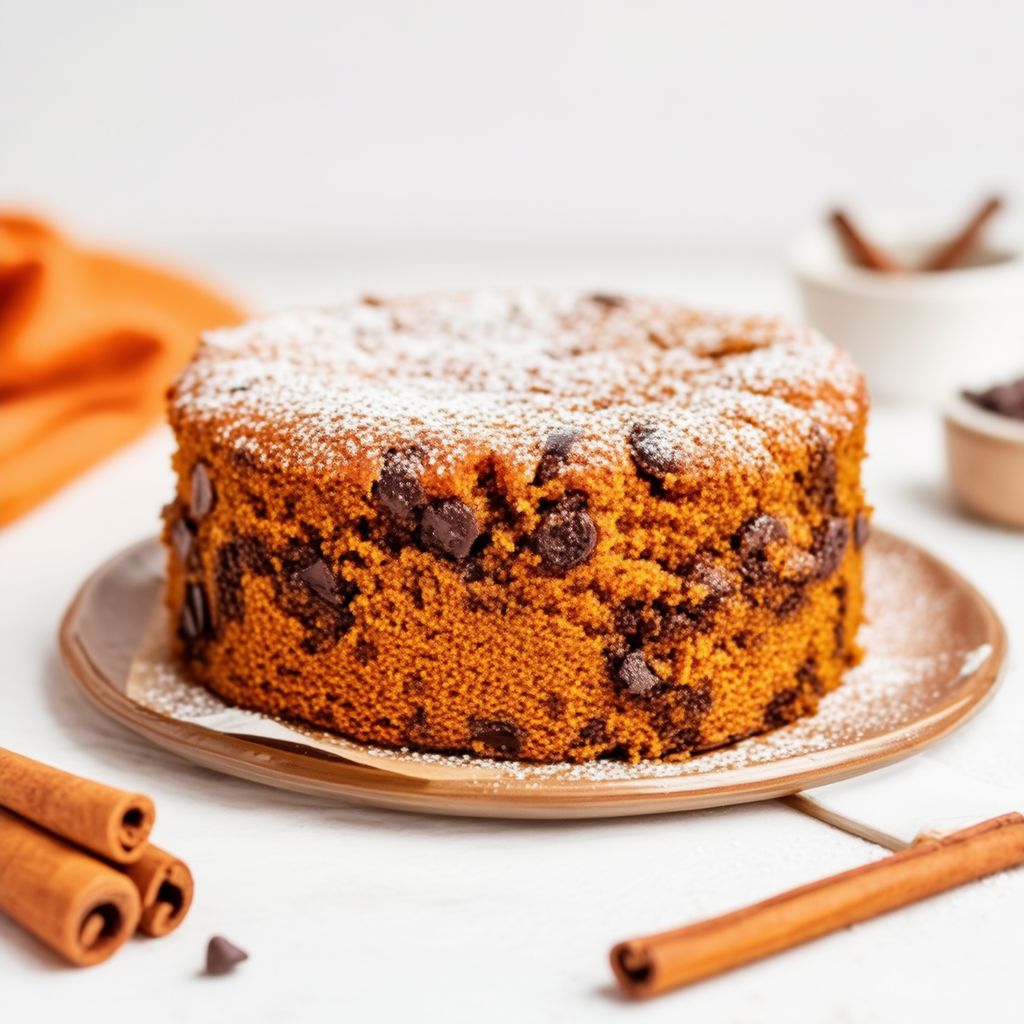 Spiced Pumpkin Chocolate Chip Cake