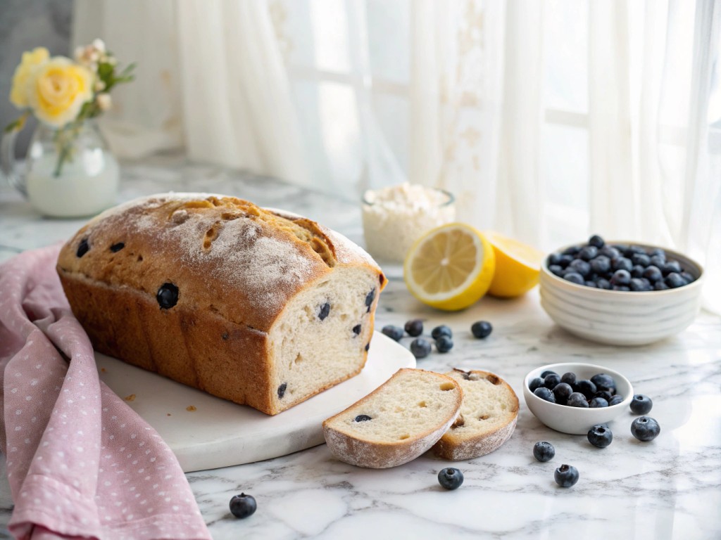 Blueberry-Lemon Sourdough Bread inspired by Taylor Swift