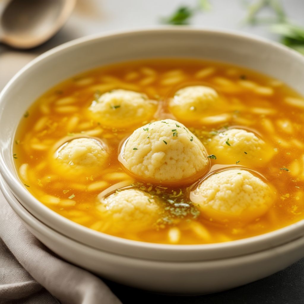 Fluffy Matzo Ball Soup