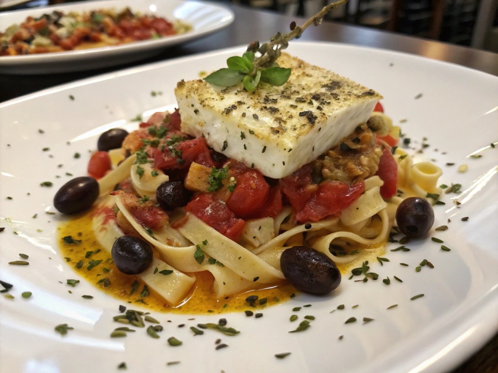Feta‑Tomaten‑Auflauf mit Pasta