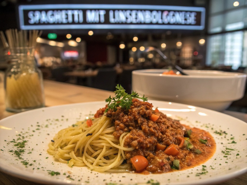 Spaghetti mit Linsenbolognese