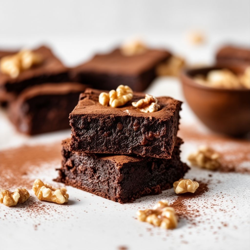 Dekadente fudgy Walnuss-Brownies
